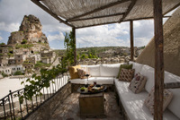 Private terrace overlooking the old town