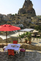 Stunning view to Ortahisar old village and rock formation
