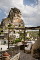 Ortahisar castle with old stone houses